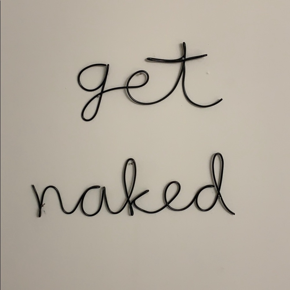 Wire hanging sign